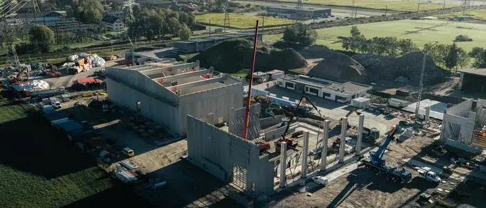Baustelle beim AWZ Rossbacher in Nußdorf-Debant