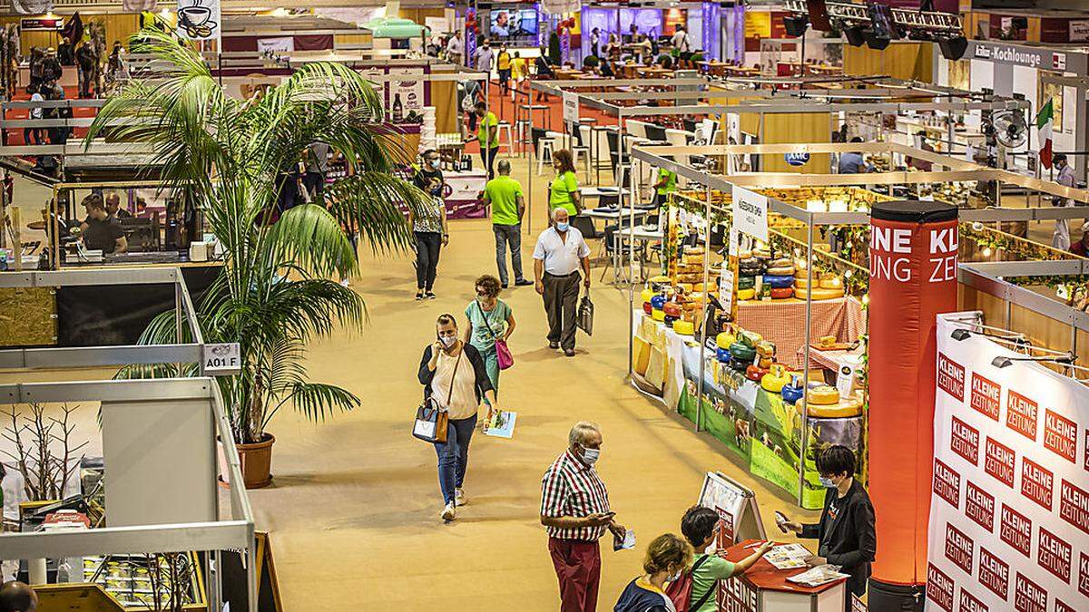 Die Herbstmesse Klagenfurt, die erste Messe Österreichs nach dem Corona-Lockdown: Am Eröffnungstag blieb der Besucherandrang vorerst aus