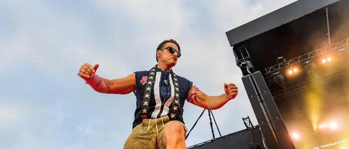 Andreas Gabalier spielte am Samstag in der Ostbucht in Klagenfurt am Wörthersee