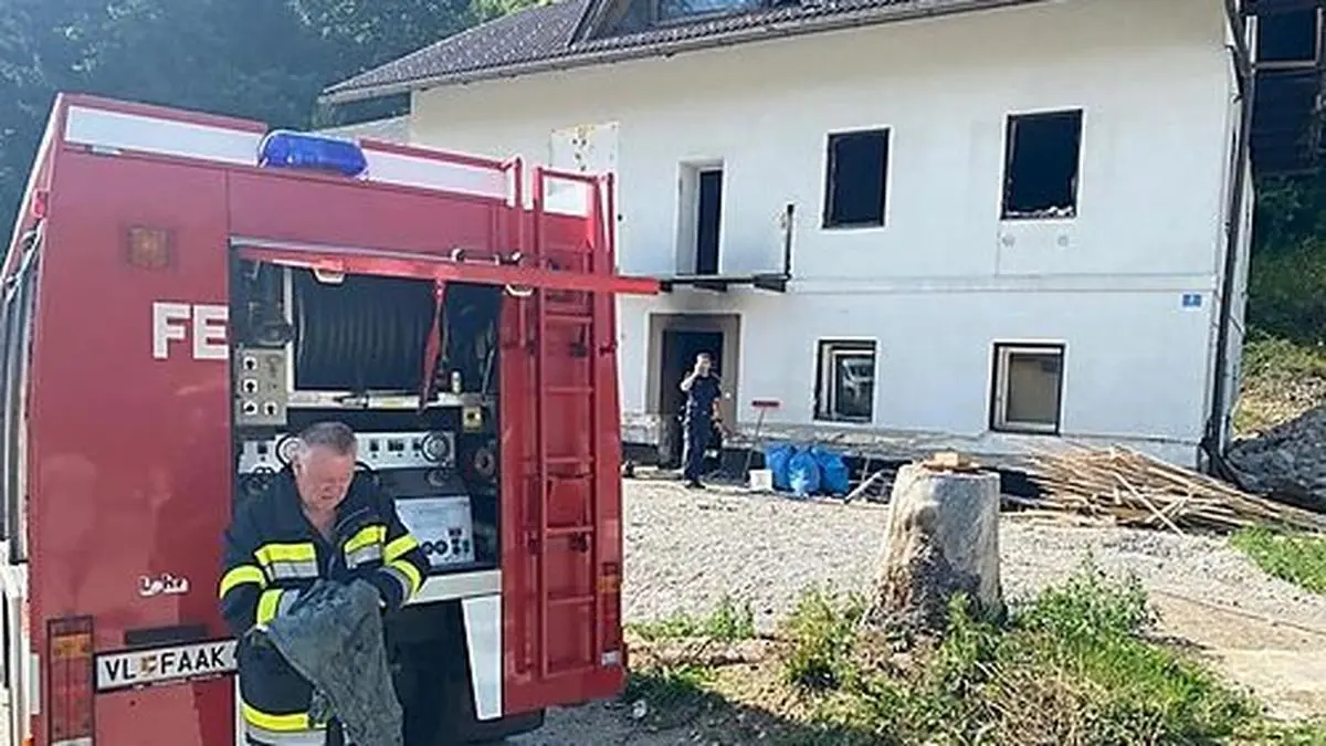 Das Haus wird derzeit kernsaniert 