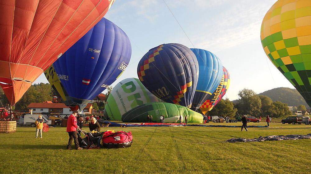 Bei den Ballontagen in Kitzeck treffen sich jedes Jahr zahlreiche Heißluftballon-Begeisterte