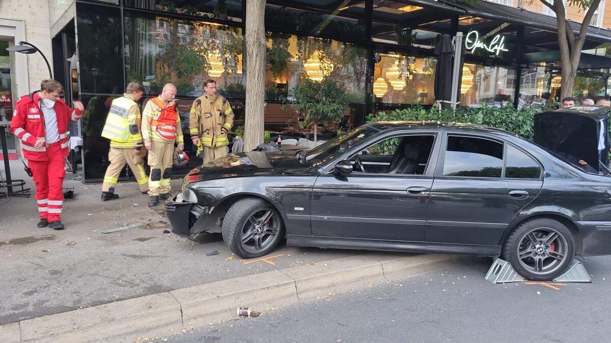 Die Unfallstelle am Grazer Opernring