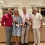 Peter Wibmer, Frieda Ladner (Tagessiegerin), Joachim Guntermann (Tagessieger) und Hermann Unterdünhofer