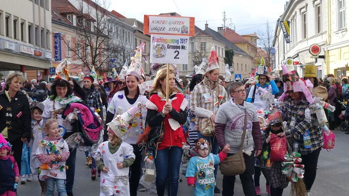 Tolle Stimmung beim Umzug durch die Judenburger Innenstadt.