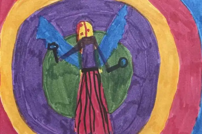 Sybille Dapra aus Krumpendorf hat sich das Warten auf das Christkind mit einer kreativen Tätigkeit verkürzt. Sie hat sich für unseren Adventkalender ins Zeug gelegt und dabei ist ein Weihnachtsengel entstanden, welcher durch einen Tunnel schwebt.