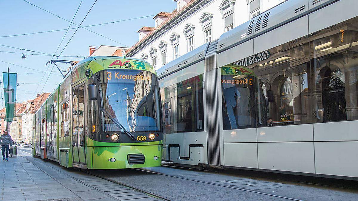 Tramway in der Herrengasse.