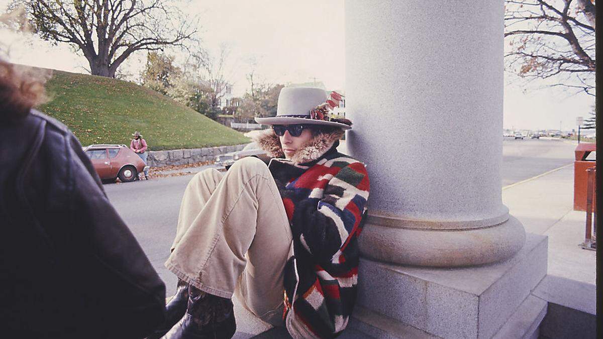 Bob Dylan auf Tour im Jahr 1975