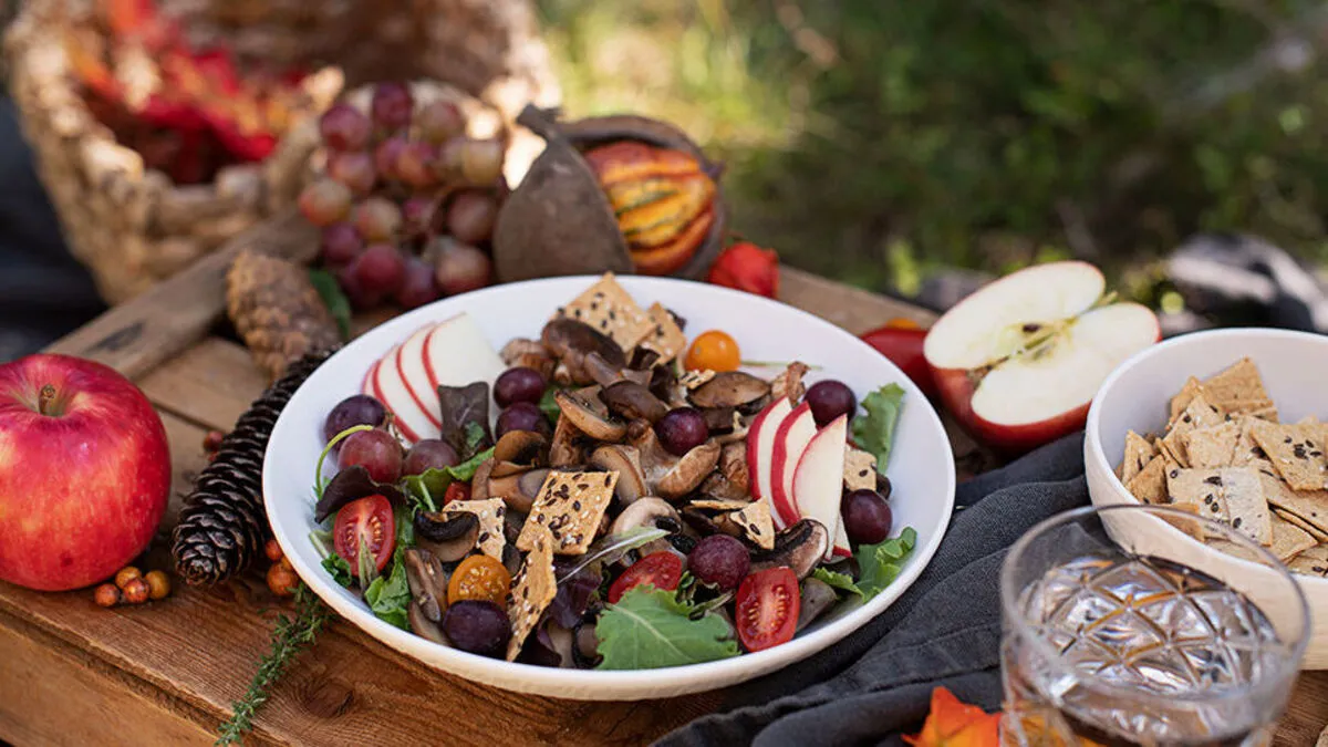 Bunter Salat für einen goldenen Herbst!
