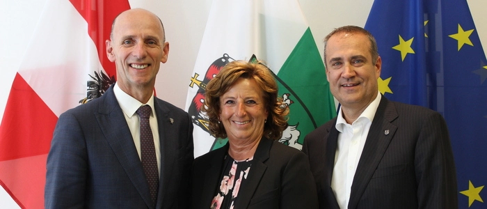 Landesrat Willibald Ehrenhöfer, AC-Chefin Christa Zengerer, SFG-Geschäftsführer Christoph Ludwig: „Wertschöpfung in der Steiermark sichern“