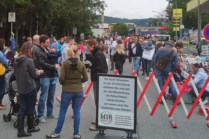 Auch ohne Sonnenschein ist in Andritz viel los...