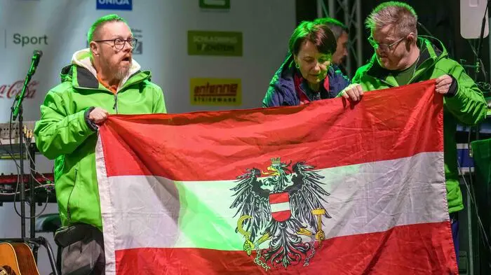 GRAZ,AUSTRIA,16.MAR.24 - SPECIAL OLYMPICS - National Winter Games 2024 award ceremony. Image shows competitors.
Photo: GEPA pictures/ Kevin Hackner
