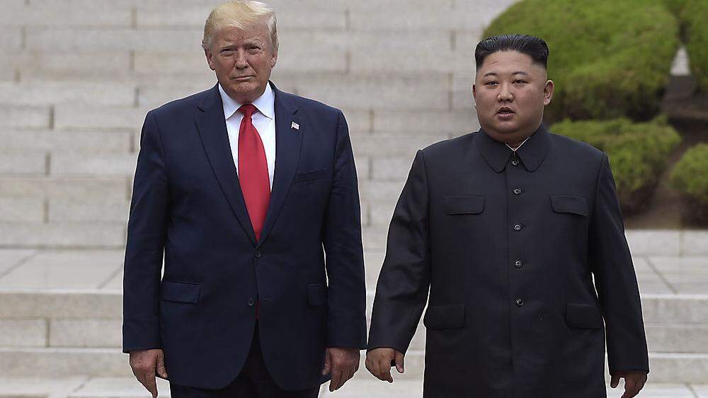 Donald Trump und Kim Jong Un bei ihrem Treffen im Juni