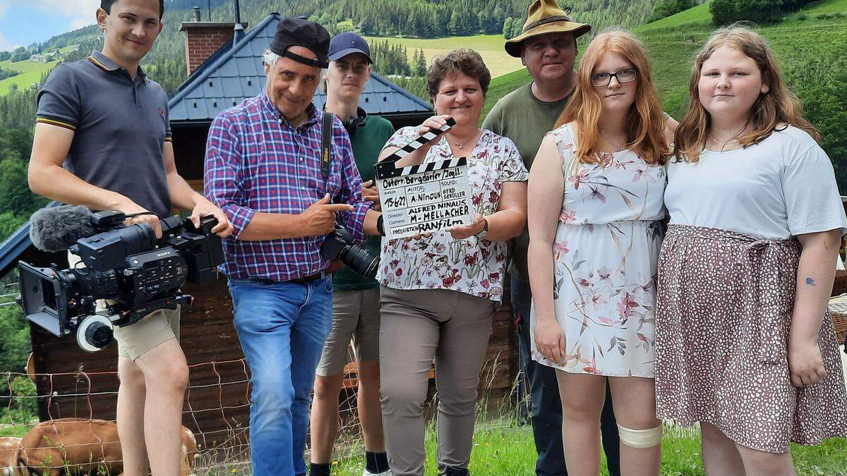 Auch die Familie von Fischbachs Bürgermeisterin Silvia Karelly stand vor der Kamera