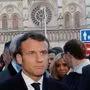 Macron vor der Notre Dame