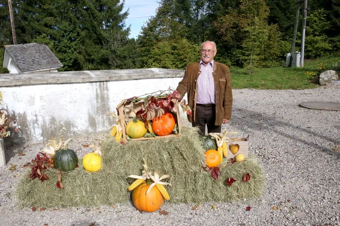 Die örtliche Dorfgemeinschaft lud am Sonntag unter Obmann Ewald Liegl (Foto) zum Erntedankfest. 