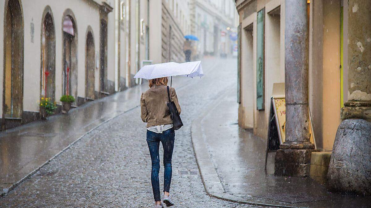 Auch heute wieder: Regen