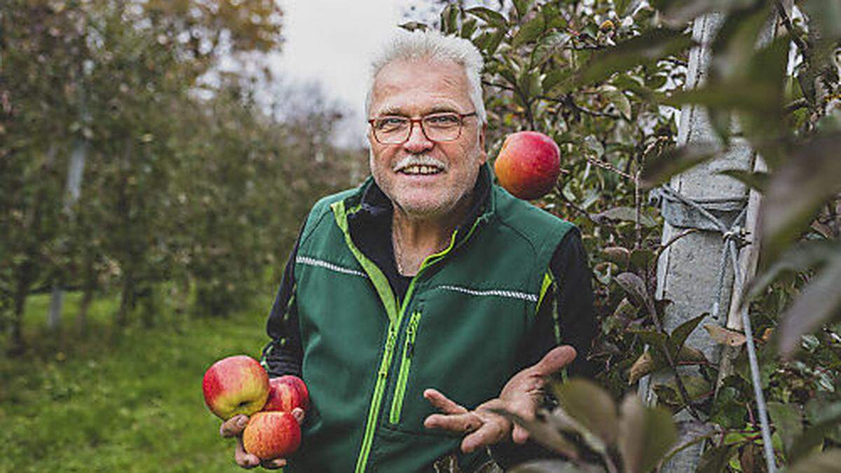 Obstbauer Hans Innerhofer aus Seebach rechnet mit einer Preissteigerung von 30 Prozent