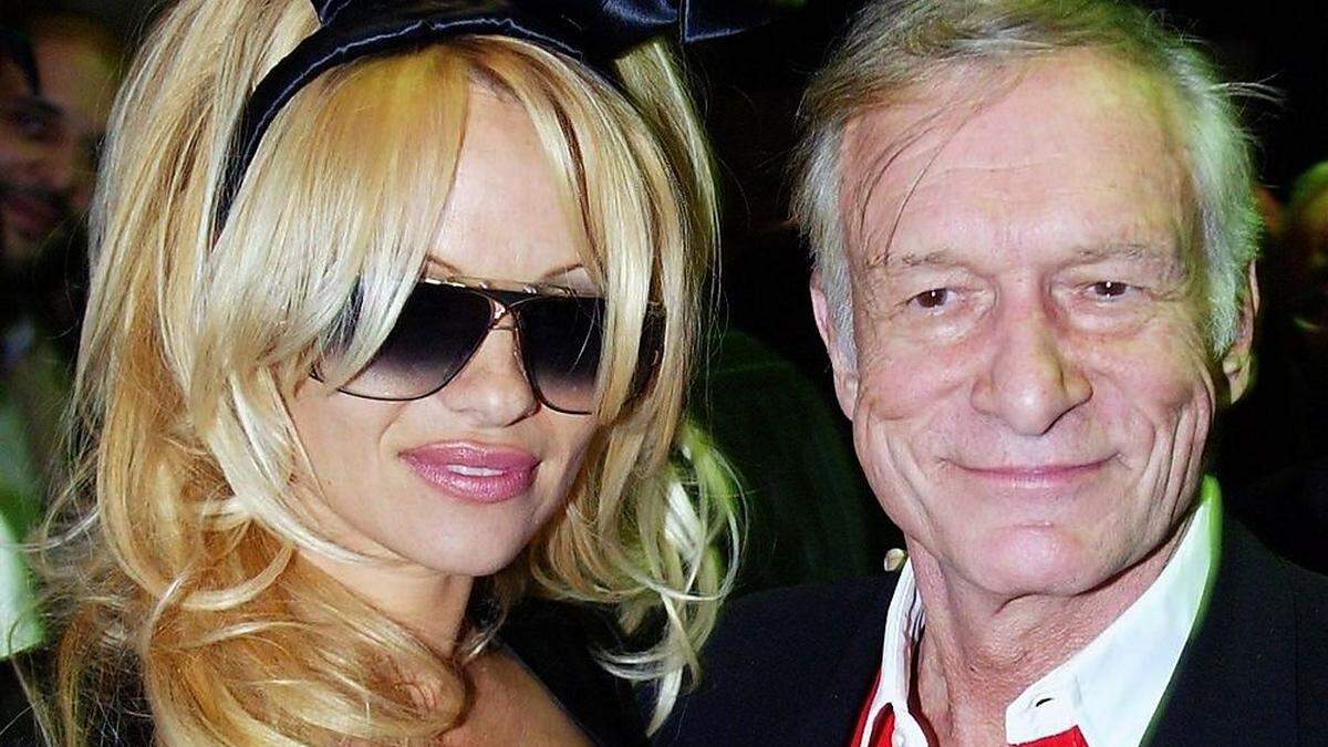 Pamela Anderson und Hugh Hefner 2003