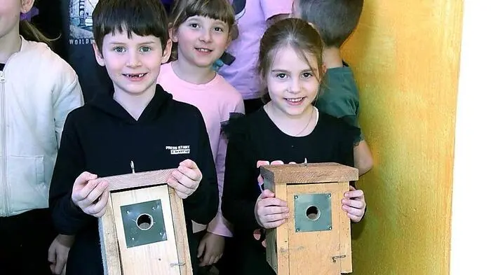 Seit dem Jahr 1993 bastelt der in Södingberg beheimatete Franz Pehsl mit den Kindern der Volksschule Nistkästen, mittlerweile ist auch der Kindergarten dazugekommen.