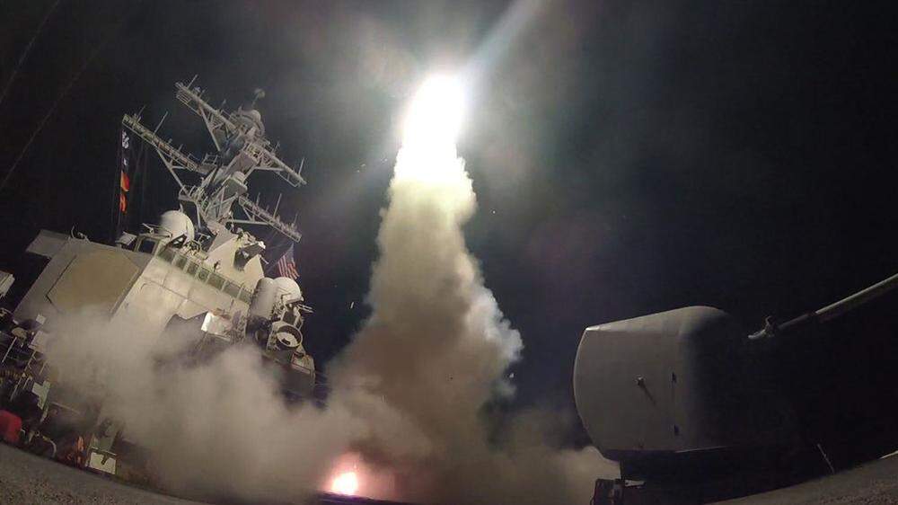 Die USA griffen erstmals massiv in Syrien ein