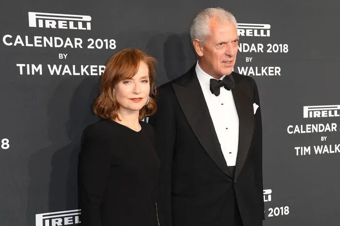 Bei der Gala am Freitagabend mit dabei: Schauspielerin Isabelle Huppert mit Pirelli-Chef Marco Tronchetti Provera 