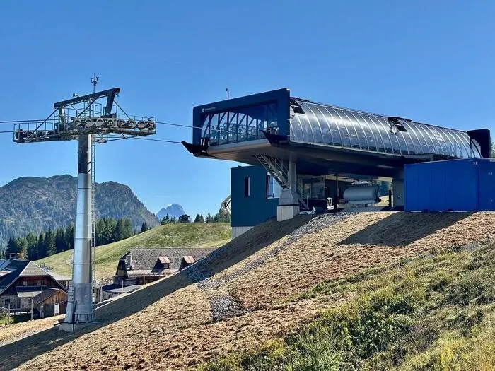 Die Bergstation der Treßdorfer Almbahn: Eröffnet wird die neue Anlage im Dezember