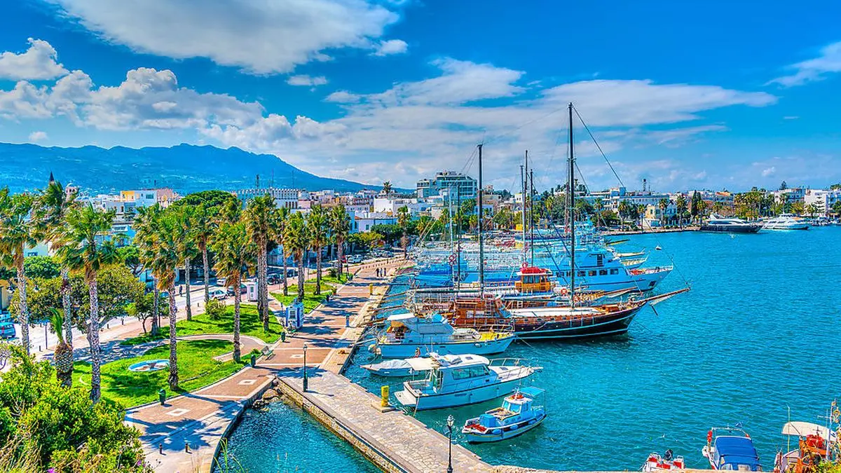 Der Hafen von Kos Stadt