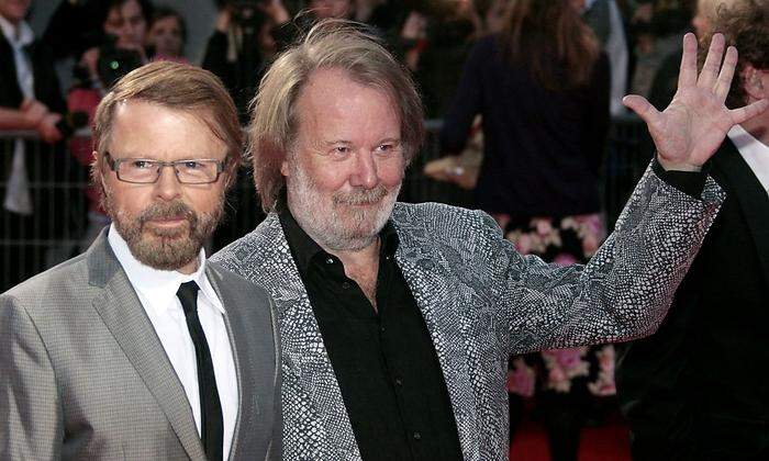 Die ABBA-Männer Björn (links) & Benny haben Agnetha und Frida von neuen Studio-Aufnahmen (zehn Songs) überzeugen können