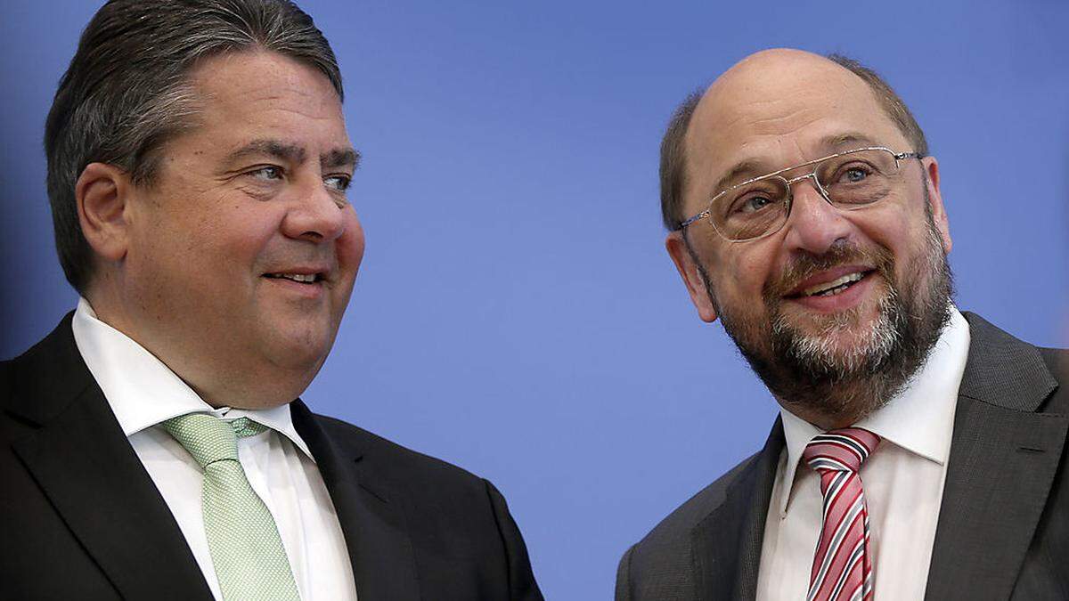 Sigmar Gabriel und Martin Schulz