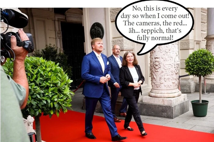 Zum Glück gibt's Königsbesuche als willkommene Abwechslung.