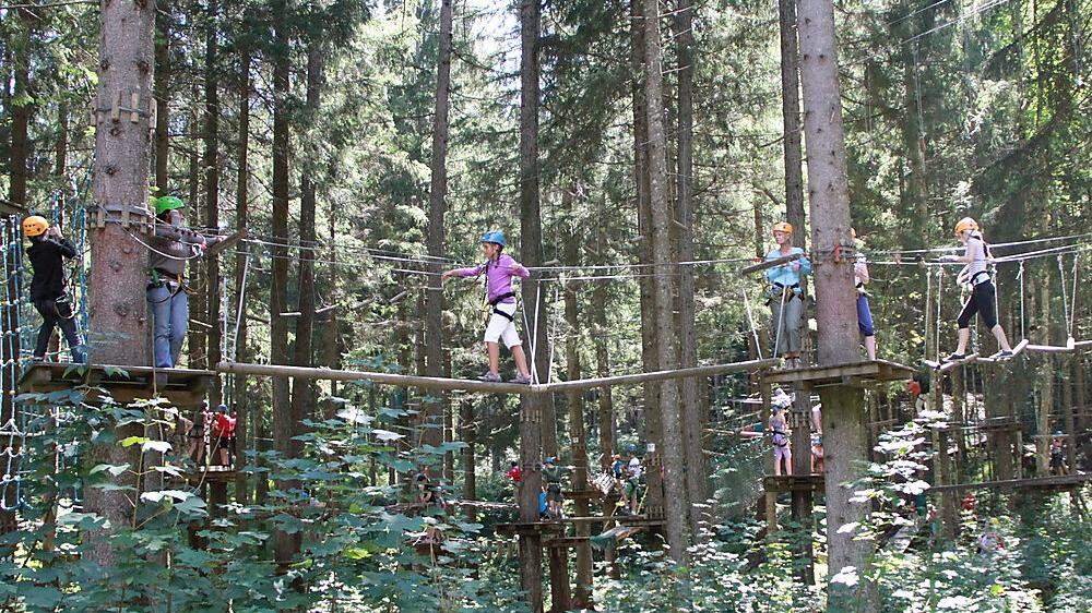 Der Abenteuerpark ist ein beliebtes Ausflugsziel im Gröbminger Winkl	