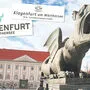 Das alte und das neue Klagenfurter Logo. Der Lindwurm erstrahlt in Zukunft in Türkis