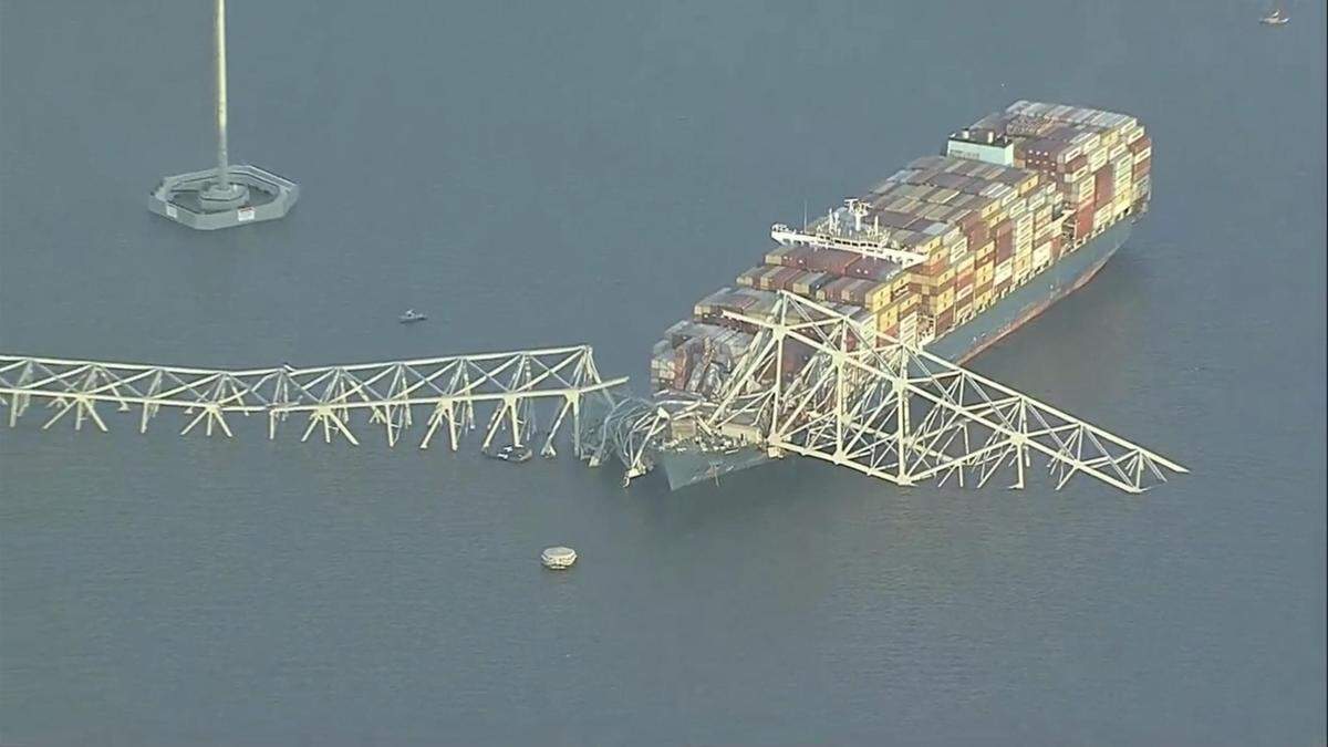 Die eingestürzte Brücke in Baltimore