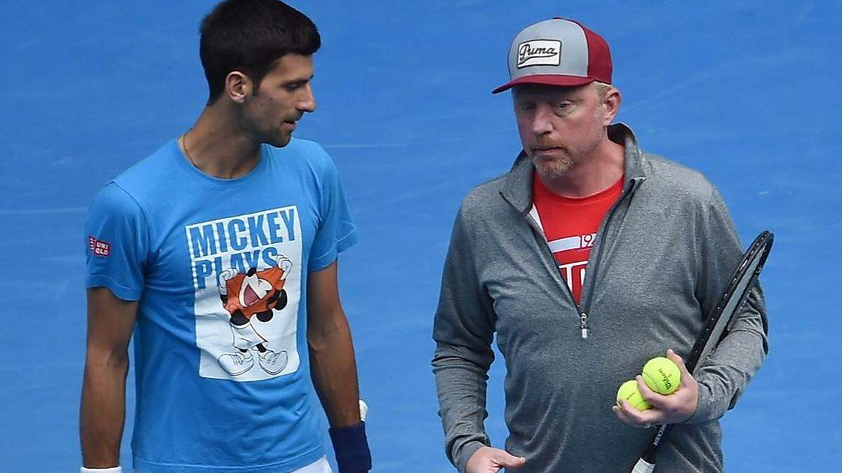 Novak Djokovic und Boris Becker