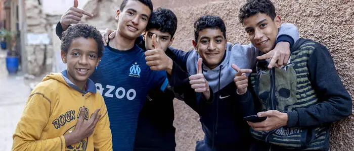 Jugendliche in Marrakesch