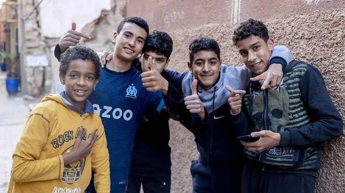 Jugendliche in Marrakesch