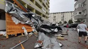 Bild der Verwüstung in Zagreb.