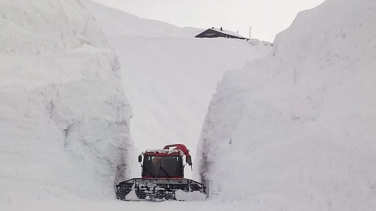 Am Loser fielen von gestern auf heute noch einmal 30 Zentimeter Schnee