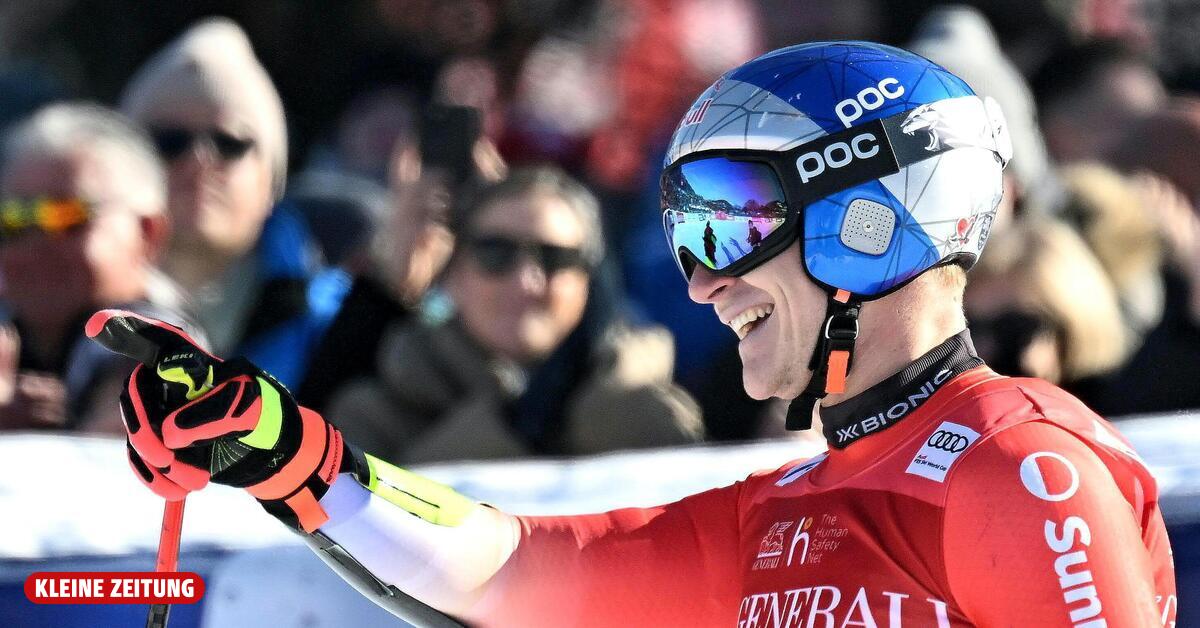 Marco Odermatt gewinnt den Super-G, Stefan Babinsky Dritter
