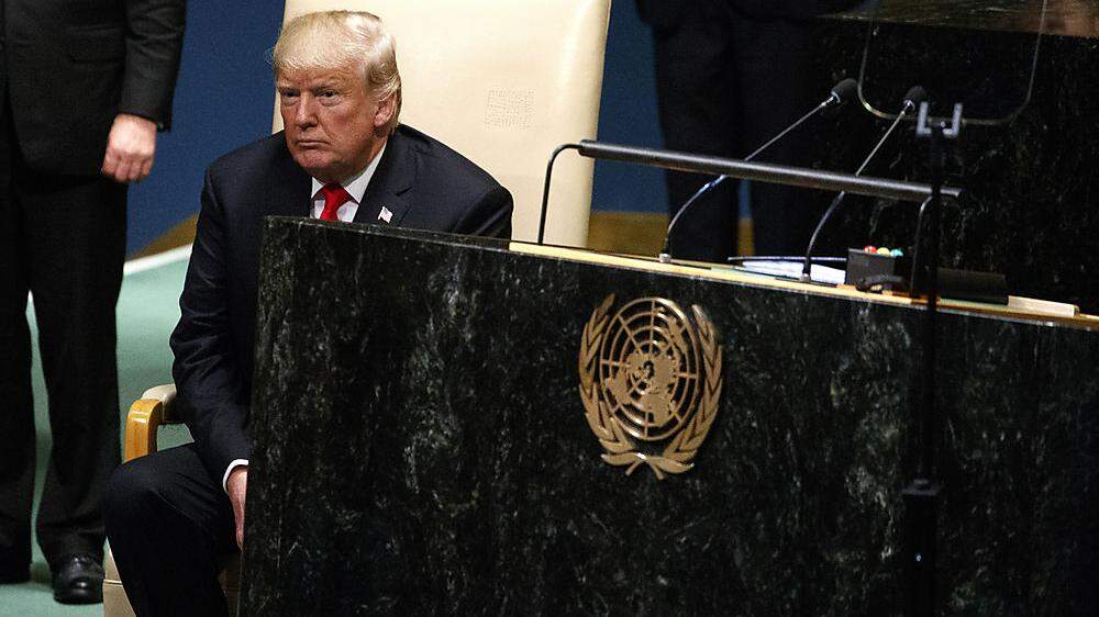 Trump nach seiner Rede bei der UN-Vollversammlung