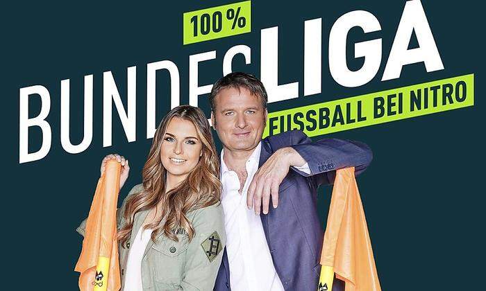 "100% Bundesliga" mit  Thomas Wagner und Laura Wontorra 