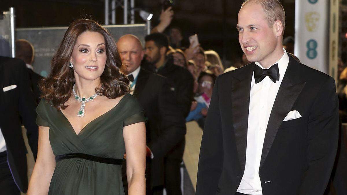 Herzogin Kate mit Prinz William bei der Verleihung der Britischen Filmpreise