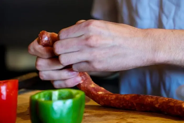 Harald Irka verwendet als Füllung auch das Brät einer Salsiccia.