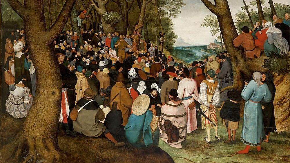 &quot;Die Predigt Johannes des Täufers&quot; von Pieter Bruegel