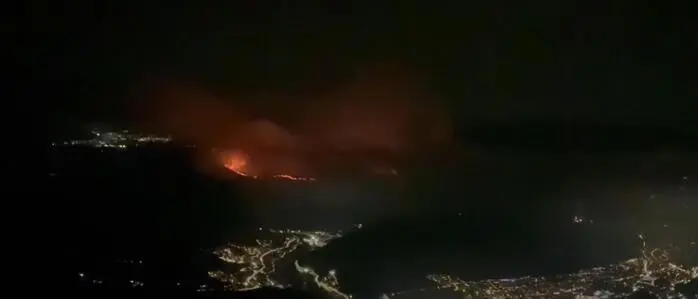 Waldbrand in der Nähe von Dubrovnik