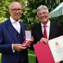 Jubilar Rainer Schroth und Landeshauptmann Peter Kaiser