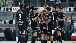 Gegen Altach traf Belmin Beganovic (Mitte)