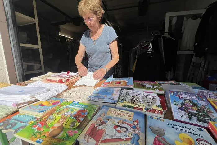 Der Flohmarkt stand unter der Leitung von Ingrid Rodler.