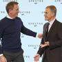 Gegenspieler in "Spectre": Daniel Craig und Christoph Waltz
