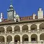 Das Grazer Landhaus, Sitz des Steiermärkischen Landtages, Herrengasse 16, 8010, Graz, Landeshauptstadt, Steiermark, Österreich, Europa. Im Bild der Arkadenhof des Landhauses.
 
